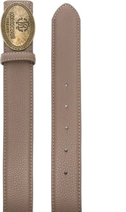 Roberto Cavalli Riem met logogesp Bruin