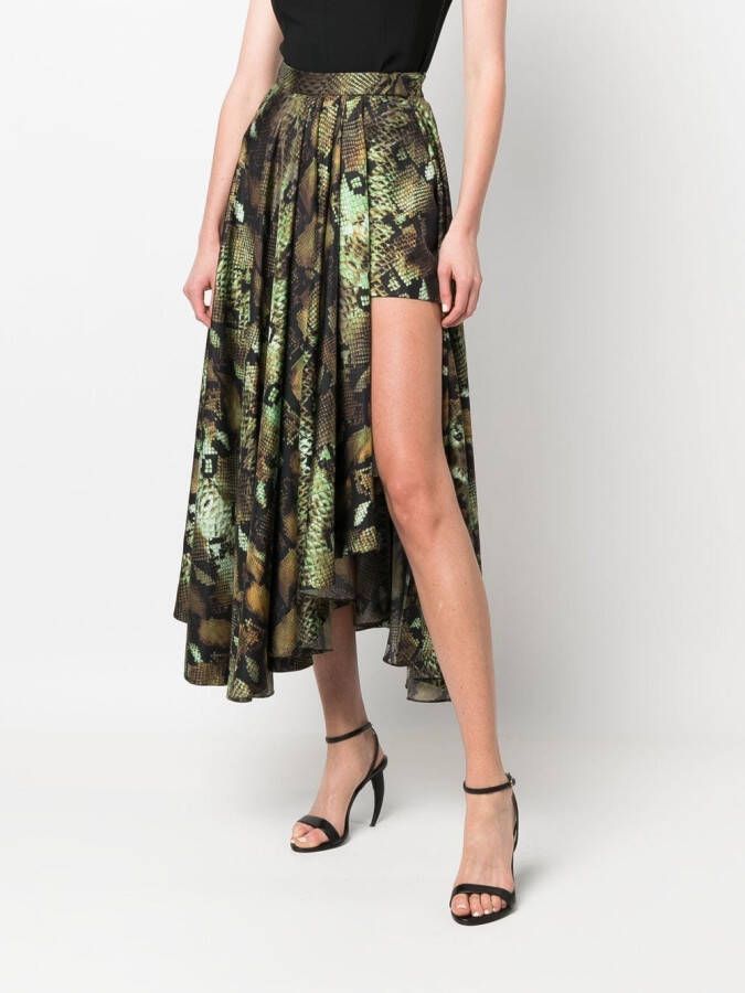 Roberto Cavalli Rok met slangenprint Beige