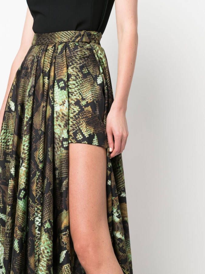 Roberto Cavalli Rok met slangenprint Beige
