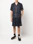 Roberto Cavalli Shorts met krokodillenprint Blauw - Thumbnail 2