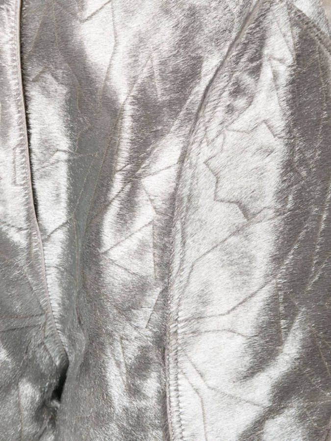 Roberto Cavalli Shorts met zilveren kalfshaar
