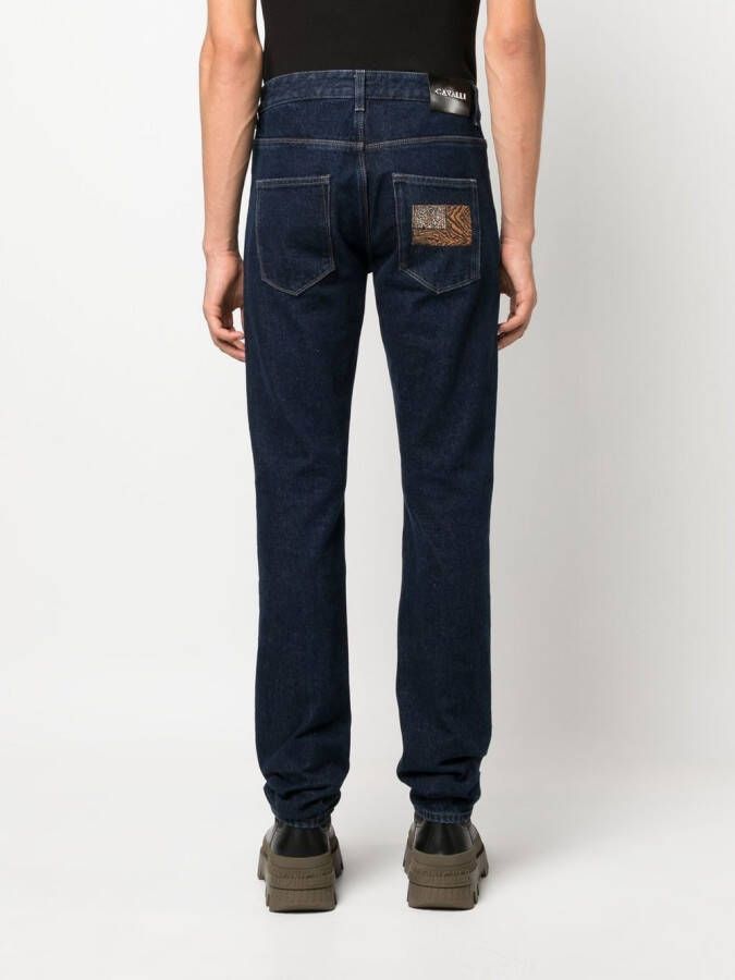 Roberto Cavalli Slim-fit jeans Blauw