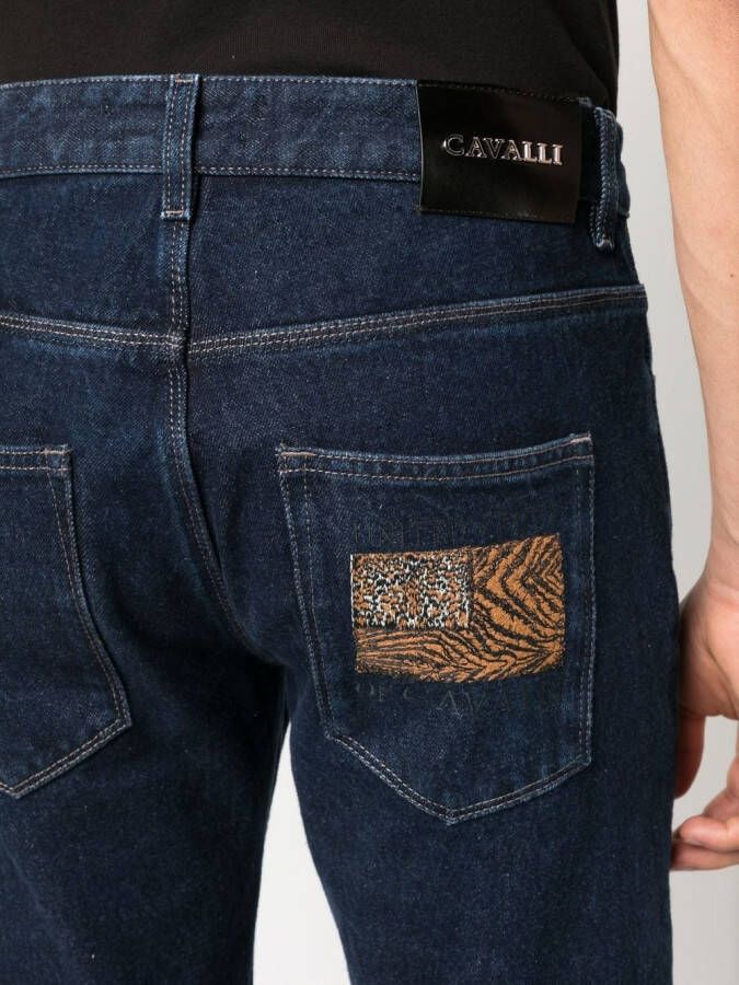 Roberto Cavalli Slim-fit jeans Blauw