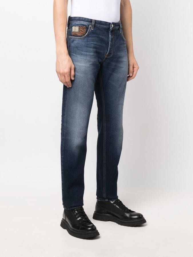 Roberto Cavalli Slim-fit jeans Blauw