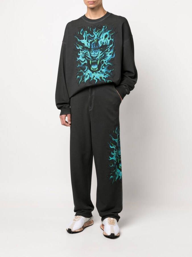 Roberto Cavalli Straight broek Zwart