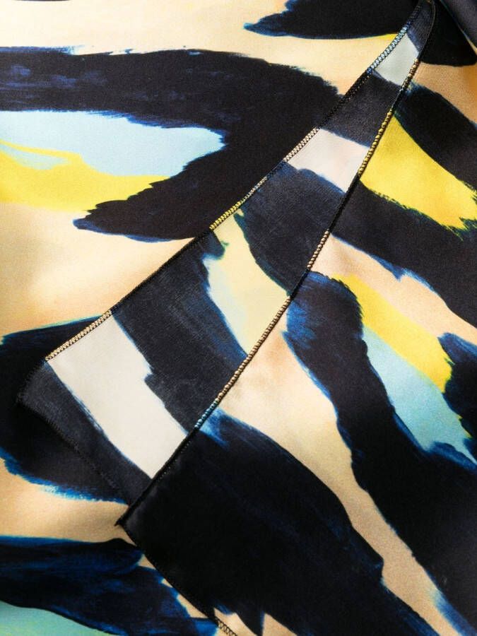 Roberto Cavalli Strandjurk met luipaardprint Beige