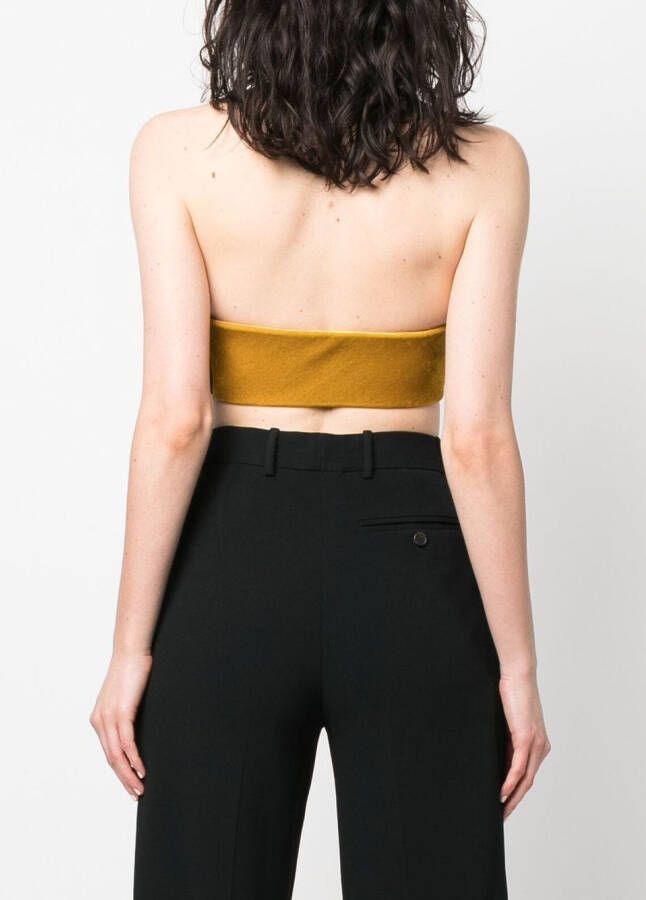 Roberto Cavalli Strapless top Beige