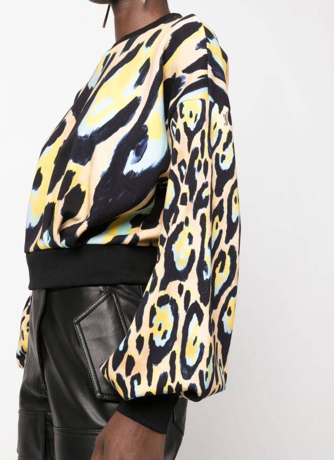 Roberto Cavalli Sweater met dierenprint Beige