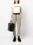 Roberto Cavalli T-shirt met geborduurd logo Beige - Thumbnail 2