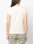 Roberto Cavalli T-shirt met geborduurd logo Beige - Thumbnail 4