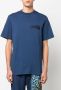 Roberto Cavalli T-shirt met geborduurd logo Blauw - Thumbnail 3