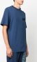 Roberto Cavalli T-shirt met geborduurd logo Blauw - Thumbnail 4