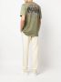 Roberto Cavalli T-shirt met geborduurd logo Groen - Thumbnail 2