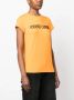 Roberto Cavalli T-shirt met geborduurd logo Oranje - Thumbnail 3