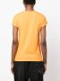 Roberto Cavalli T-shirt met geborduurd logo Oranje - Thumbnail 4