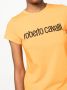 Roberto Cavalli T-shirt met geborduurd logo Oranje - Thumbnail 5
