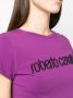 Roberto Cavalli T-shirt met geborduurd logo Paars - Thumbnail 5