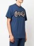 Roberto Cavalli T-shirt met logoprint Blauw - Thumbnail 3