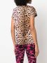 Roberto Cavalli T-shirt met luipaardprint Roze - Thumbnail 4
