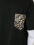 Roberto Cavalli T-shirt met luipaardprint vlak Zwart - Thumbnail 5