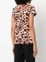 Roberto Cavalli T-shirt met luipaardprint Wit - Thumbnail 4