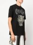 Roberto Cavalli T-shirt met panterprint Zwart - Thumbnail 3