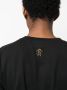 Roberto Cavalli T-shirt met patch Zwart - Thumbnail 5
