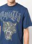 Roberto Cavalli T-shirt met print Blauw - Thumbnail 5