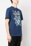 Roberto Cavalli T-shirt met print Blauw - Thumbnail 3