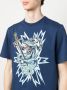 Roberto Cavalli T-shirt met print Blauw - Thumbnail 5