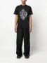 Roberto Cavalli T-shirt met slangenprint Zwart - Thumbnail 2