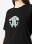 Roberto Cavalli T-shirt verfraaid met logo Zwart - Thumbnail 5