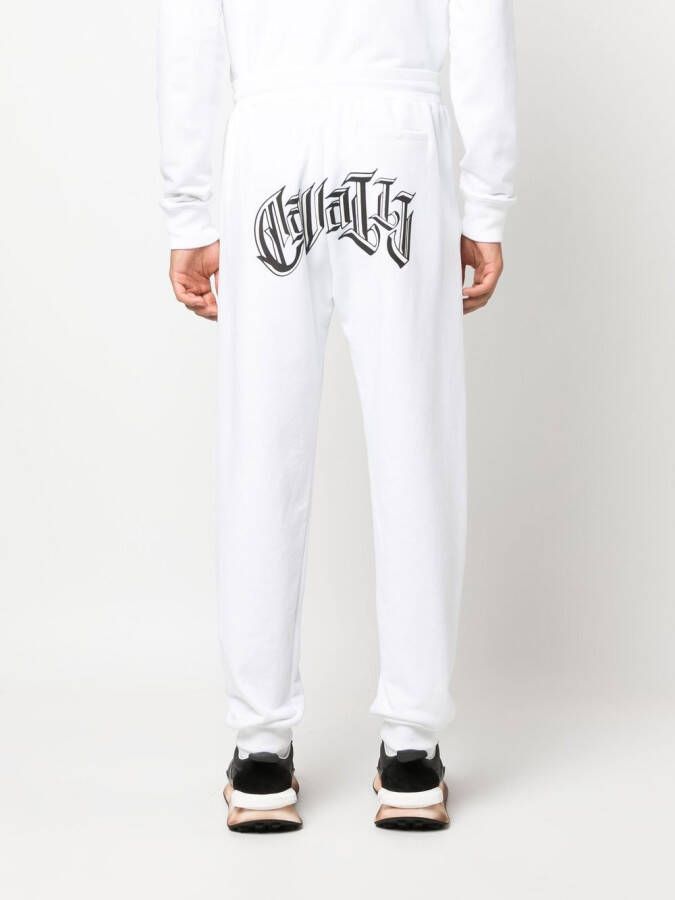 Roberto Cavalli Trainingsbroek met logoprint Wit