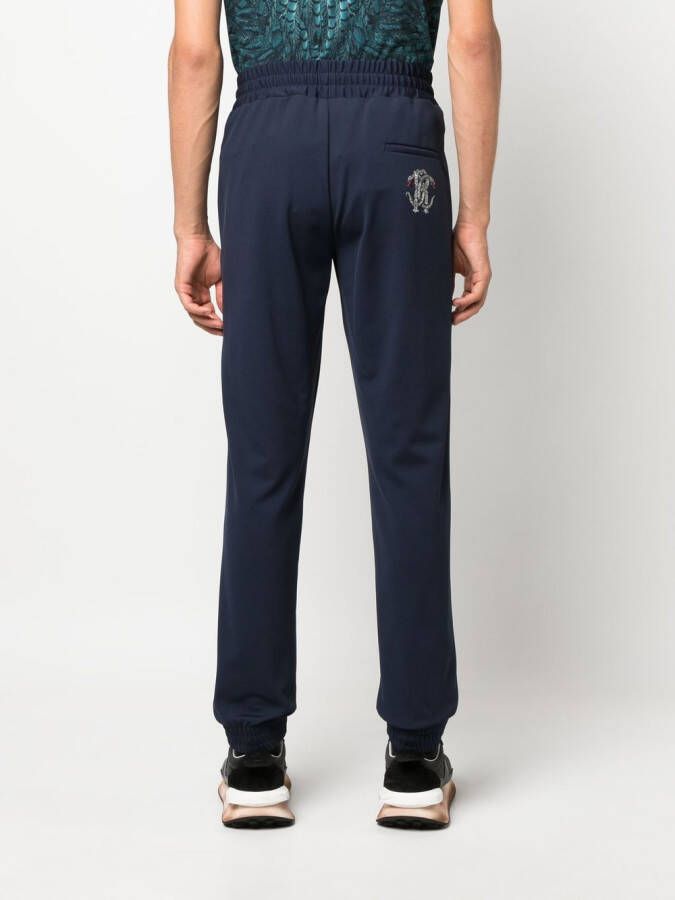 Roberto Cavalli Trainingsbroek met monogram Blauw