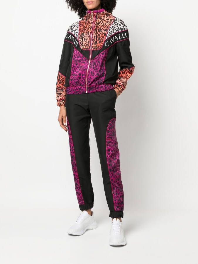 Roberto Cavalli Trainingsbroek met print Zwart