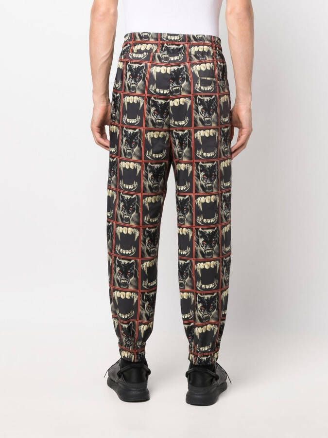 Roberto Cavalli Trainingsbroek met print Zwart