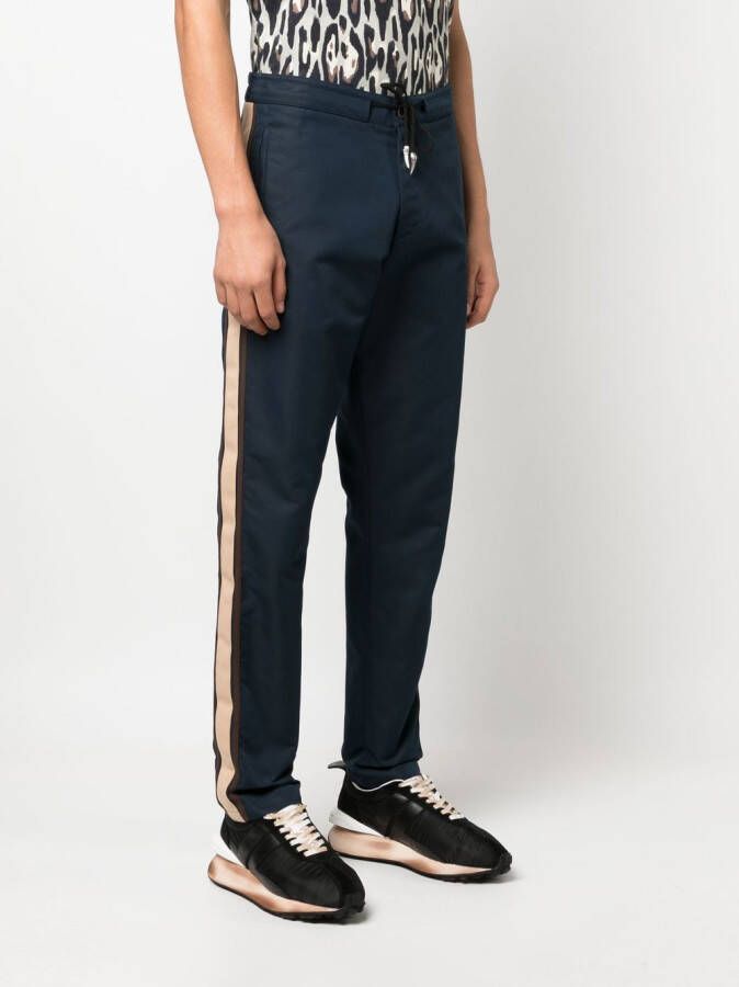 Roberto Cavalli Trainingsbroek met zijstreep Blauw