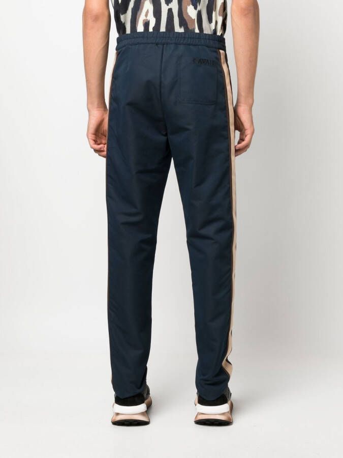 Roberto Cavalli Trainingsbroek met zijstreep Blauw