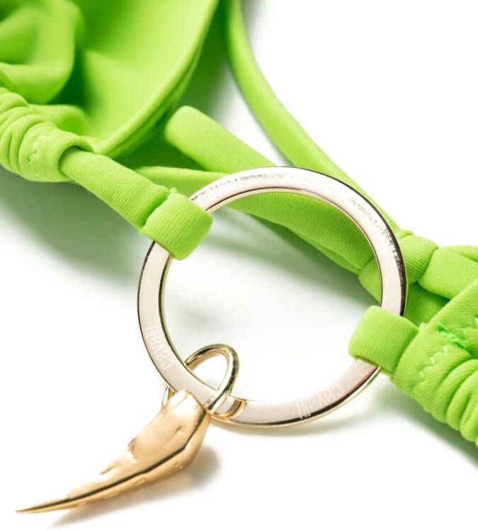 Roberto Cavalli Triangel bikinitop Groen