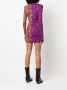 Roberto Cavalli Tweekleurige jurk Paars - Thumbnail 4
