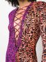 Roberto Cavalli Tweekleurige jurk Paars - Thumbnail 5