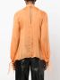 Roberto Cavalli Zijden blouse Oranje - Thumbnail 4