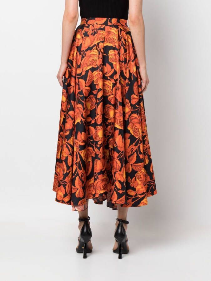 Roberto Cavalli Zijden blouse Oranje