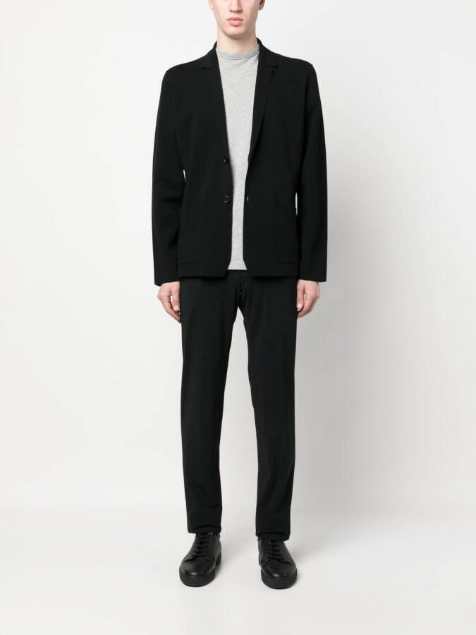 Roberto Collina Blazer met enkele rij knopen Zwart