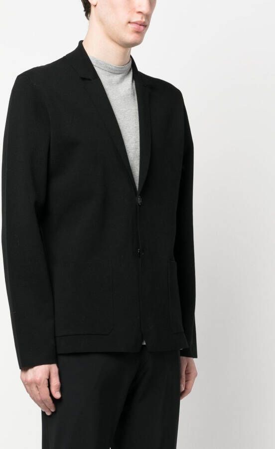 Roberto Collina Blazer met enkele rij knopen Zwart
