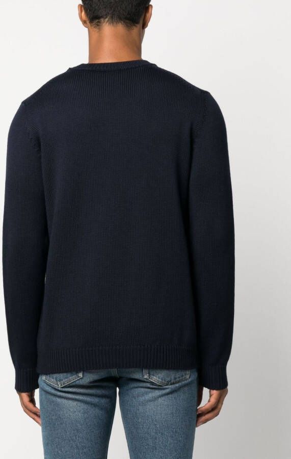 Roberto Collina classic knitted sweater Blauw