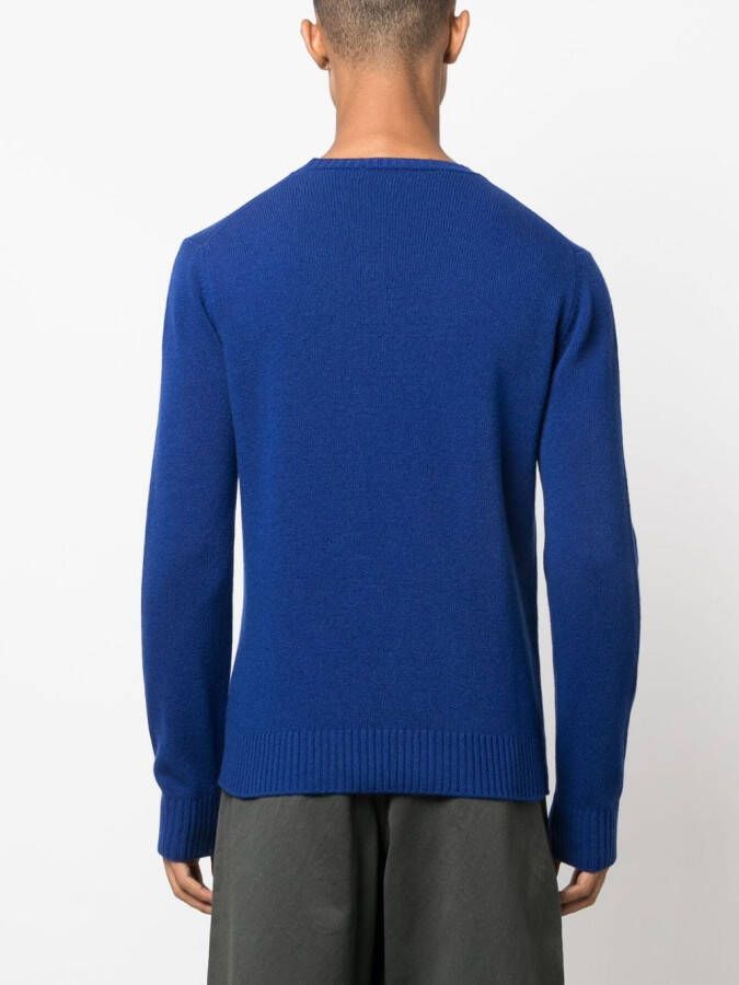 Roberto Collina Kasjmier trui Blauw