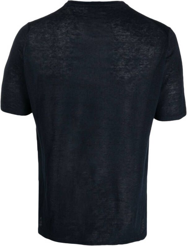 Roberto Collina T-shirt met ronde hals Blauw
