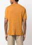 Roberto Collina Linnen T-shirt Oranje - Thumbnail 4