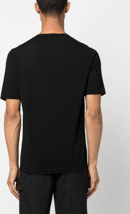 Roberto Collina T-shirt met ronde hals Zwart